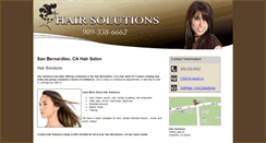 Desktop Screenshot of hairsolutionssalon.net